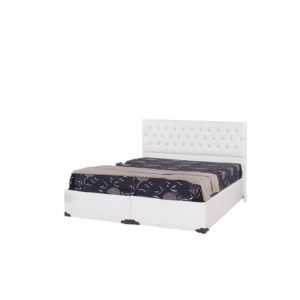 Κρεβάτι ντυμένο fey-silver