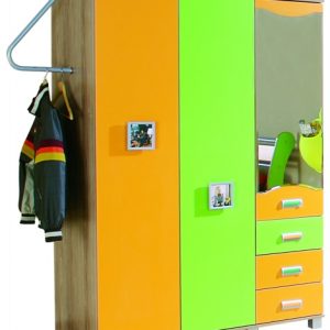 Παιδική Ντουλάπα Τρίφυλλη Ecol E-1401