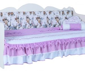 Τριθέσιος Καναπές Κρεβάτι Latte L-775