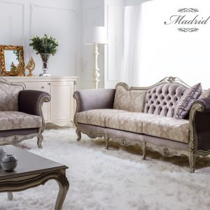 Τριθέσιος και Διθέσιος κλασικός καναπές Rzg-Madrid