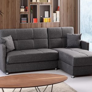 Γωνιακός καναπές κρεβάτι με αποθηκευτικό χώρο Par-Yasmin