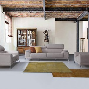 Τριθέσιος και Διθέσιος καναπές Okn-Snow