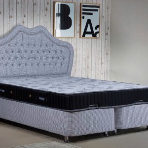 Κρεβάτι ντυμένο κλασσικό fey pink