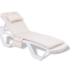 Μαξιλάρι ξαπλώστρας κρέμ