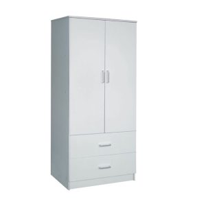 Ντουλάπα Wdw-Closed Δίφυλλη Απόχρωση Άσπρο