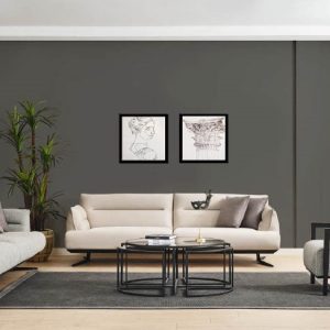 Καναπές Τριθέσιος με ύφασμα αλέκιαστο 240cm x 106cm x 78cm