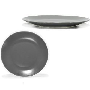 Πιάτο Γκρι Πορσελάνη Φ26cm