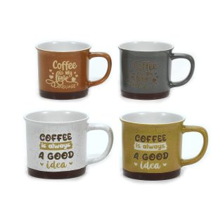 Κούπα ‘Coffee’ 36.5cl Κεραμικό Σε 4 Σχέδια
