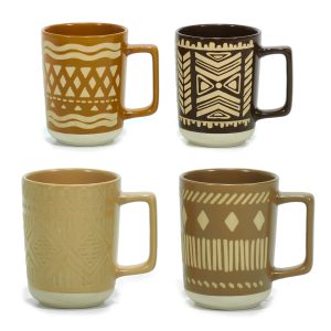 Κούπα 41cl Ethnic Σχέδιο Κεραμικό Φ8.5x11cm Σε 4 Σχέδια