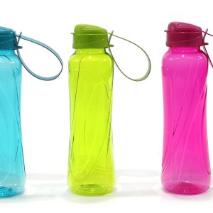 Παγούρι 630ml Διάφανο Πλαστικό Σε 3 Χρώματα