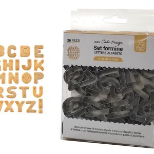 Φορμάκια Για Μπισκότα Γράμματα Λατινικού Αλφάβητου Μέταλλο Σετ 26Τμχ