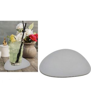 Σουβέρ Γκρι PVC 12x10cm 4Τμχ