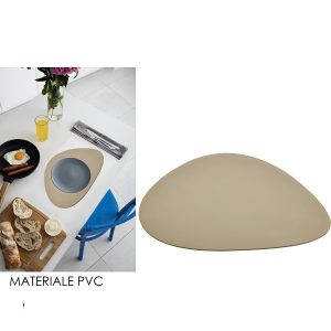 Σουπλά Ανθρακί/Beige PVC 39.5×33.5cm