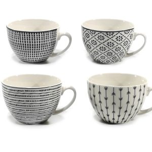 Κούπα 40cl Πορσελάνη New Bone China Σε 4 Σχέδια