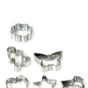 Φορμάκια Για Μπισκότα Διάφορα Σχήματα Μέταλλο Σετ 6Τμχ