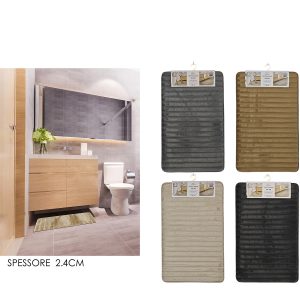 Πατάκι Μπάνιου Συνθετικό Πέλος 50x80cm Σε 4 Χρώματα