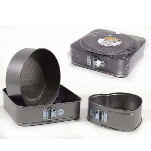 Φόρμες Αντικολλητικές Με Αποσπώμενη Βάση Γκρι 22x22cm/25x25cm/26x26cm 3Τμχ