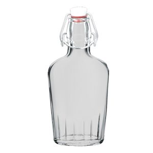 Φιάλη Με Πώμα Διάφανο Γυαλί 250ml