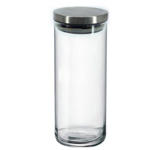 Δοχείο Με Μεταλλικό Πώμα Διάφανο Γυαλί 1.9lt