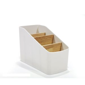 Θήκη Πολυπροπυλένιο/Ξύλο Λευκό 9.5×18.3×12.7cm