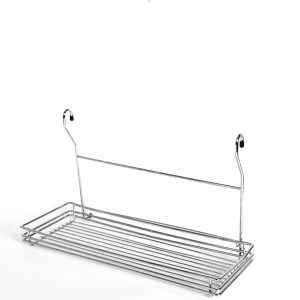 Ράφι Κρεμαστό Ασημί Μέταλλο 45x19x27cm