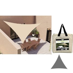 Τέντα Σκίασης Εκρού Πολυεστέρας 3.6x3.6x3.6m