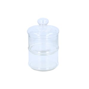 Γυάλινο Βάζο Αποθήκευσης 2 Επιπέδων 16x28cm ALPINA