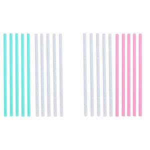 Επαναχρησιμοποιούμενα Καλαμάκια 10Τμχ Πολύχρωμα ALPINA