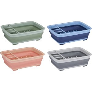 Αναδιπλούμενη Θήκη Πιάτων 36.5×31.2×15.5cm 4 Χρώματα ALPINA