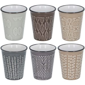 Φλιτζάνια Espresso 6Τμχ Reactive Glaze