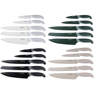 Σετ Μαχαίρια 5Τμχ 31.5/22.5/18.5cm Σε 4 Χρώματα ALPINA