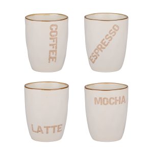 Κούπες 320ml Λευκό/Ροζ Σε 4 Σχέδια