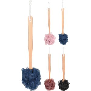 Σφουγγάρι Μπάνιου Με Ξύλινη Λαβή 39cm Σε 4 Χρώματα