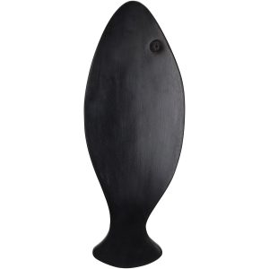 Επιφάνεια Κοπής ArteLibre Ψάρι Μαύρο Ξύλο 39.5×15.6×1.5cm