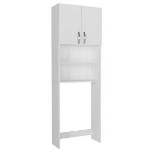 Έπιπλο Πλυντηρίου ArteLibre BIMBA Λευκό Μοριοσανίδα/Μελαμίνη 64x25x188cm