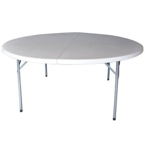 BLOW-R Τραπέζι Συνεδρίου – Catering Πτυσσόμενο, Μέταλλο Βαφή Γκρι, HDPE Άσπρο 45mm