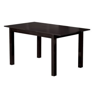 MILLER Τραπέζι Τραπεζαρίας – Κουζίνας Eπεκτεινόμενο Ξύλο Σκούρο Καρυδί