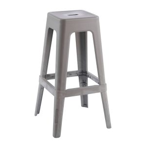 RELIX PP Σκαμπό BAR Στοιβαζόμενο, PP Απόχρωση Sand Beige