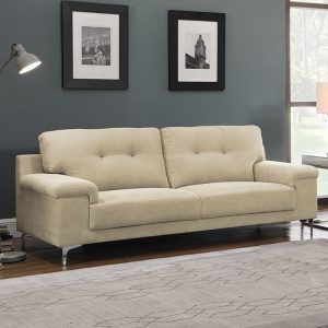 NOTE Kαναπές Σαλονιού – Καθιστικού 3Θέσιος, Ύφασμα Water Repellent Μπεζ