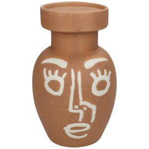 Κηροπήγιο ArteLibre Φυσικό Κεραμικό 11.6×11.6×18.7cm