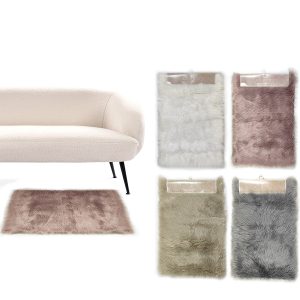 Χαλί Πολύχρωμο Πολυεστέρας 60x90cm Σε 4 Χρώματα