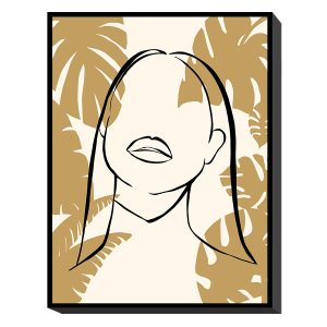 Πίνακας Σε Κορνίζα ArteLibre “Γυναικεία Φιγούρα” Καμβάς 60x80x3.5cm