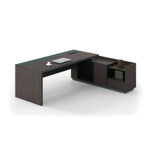 ADVANCE Γραφείο Δεξιά Γωνία Σκούρο Καρυδί – Sky Grey