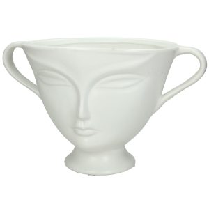 Κασπώ ArteLibre Πρόσωπο Λευκό Κεραμικό 30.3×19.5×18.5cm