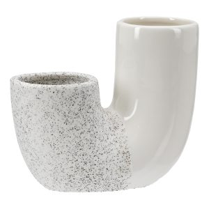 Βάζο ‘Poppy’ Κεραμικό Λευκό 6.5×14.5×12.5cm