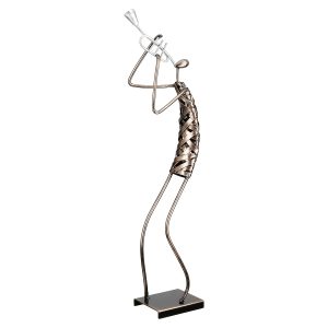 Φιγούρα Μουσικός ‘Ribbon’ Μέταλλο Μπρονζέ 5x15x54cm