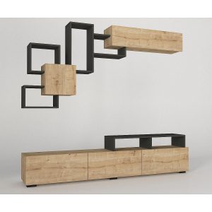 Σύνθετο ArteLibre MONTANA Sapphire/Ανθρακί Μοριοσανίδα 210×36.8×33.9cm