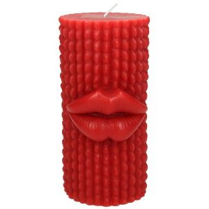 Κερί ArteLibre Χείλος Κόκκινο 7.3×7.3x15cm