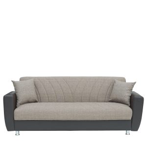 Καναπές Κρεβάτι Τριθέσιος ArteLibre JUAN Καφέ/Μπεζ 210x84x86cm