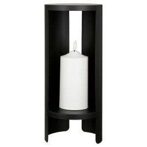 Διακοσμητικό Αντικείμενο (LED) ‘Shelter’ Μέταλλο/Συνθετικό Μαύρο 44x15cm